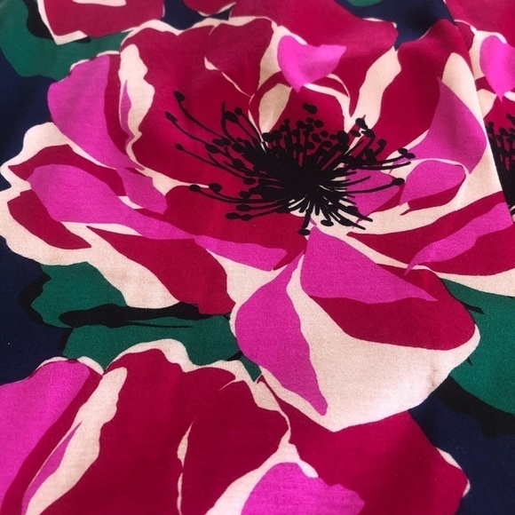 Trina Trina Turk Women's Floral Printed Ponte midi Dress, Pink Sz 16 - Picture 11 of 17